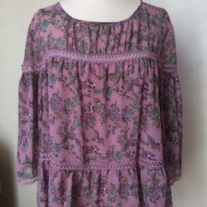 Max Studio Peasant Blouse Size L